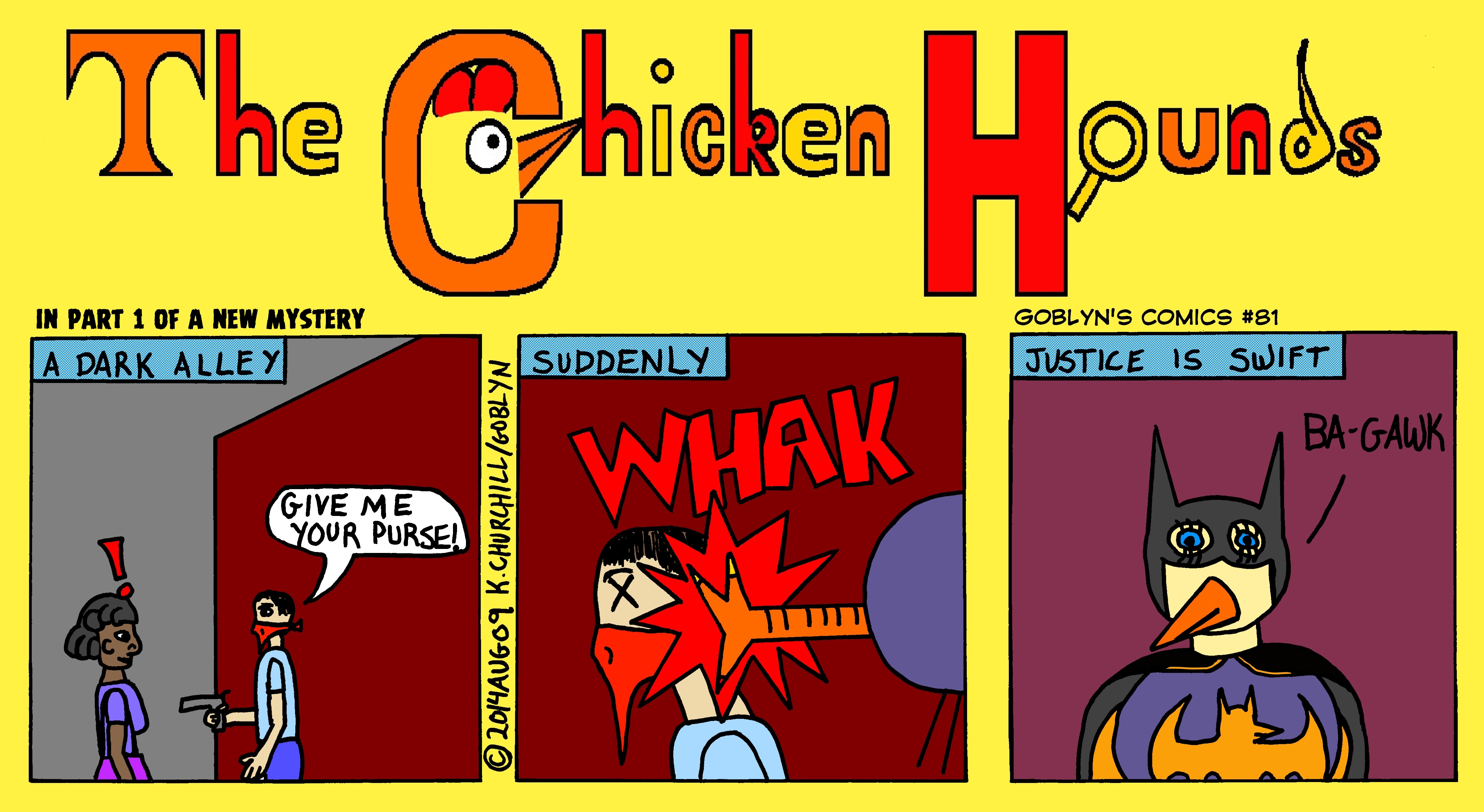 The Chicken Hounds in the Mystery of "Who is Bat-Chick?"