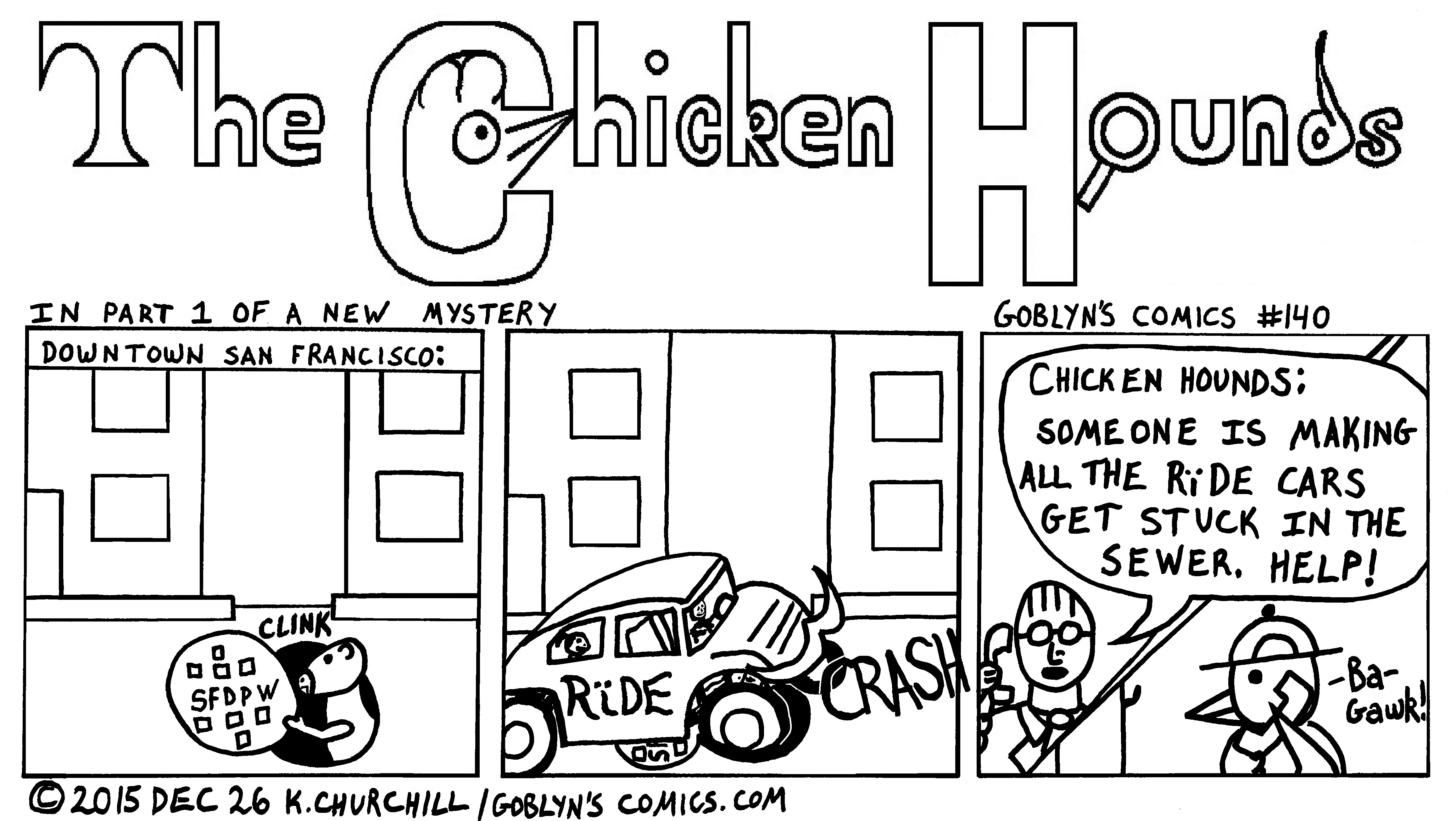 The Chicken Hounds in a new Mystery