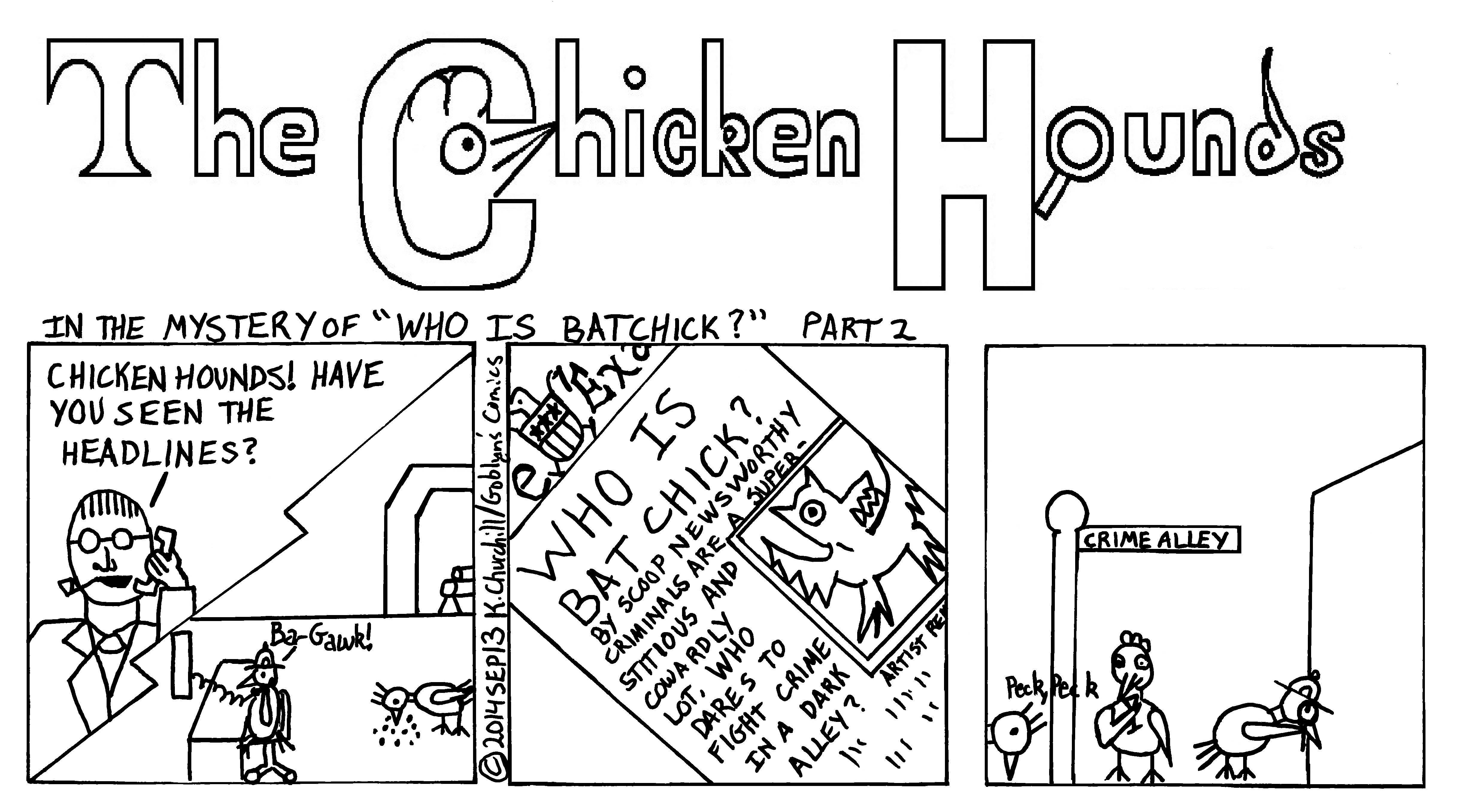 The Chicken Hounds in the Mystery of "Who is Bat-Chick?"