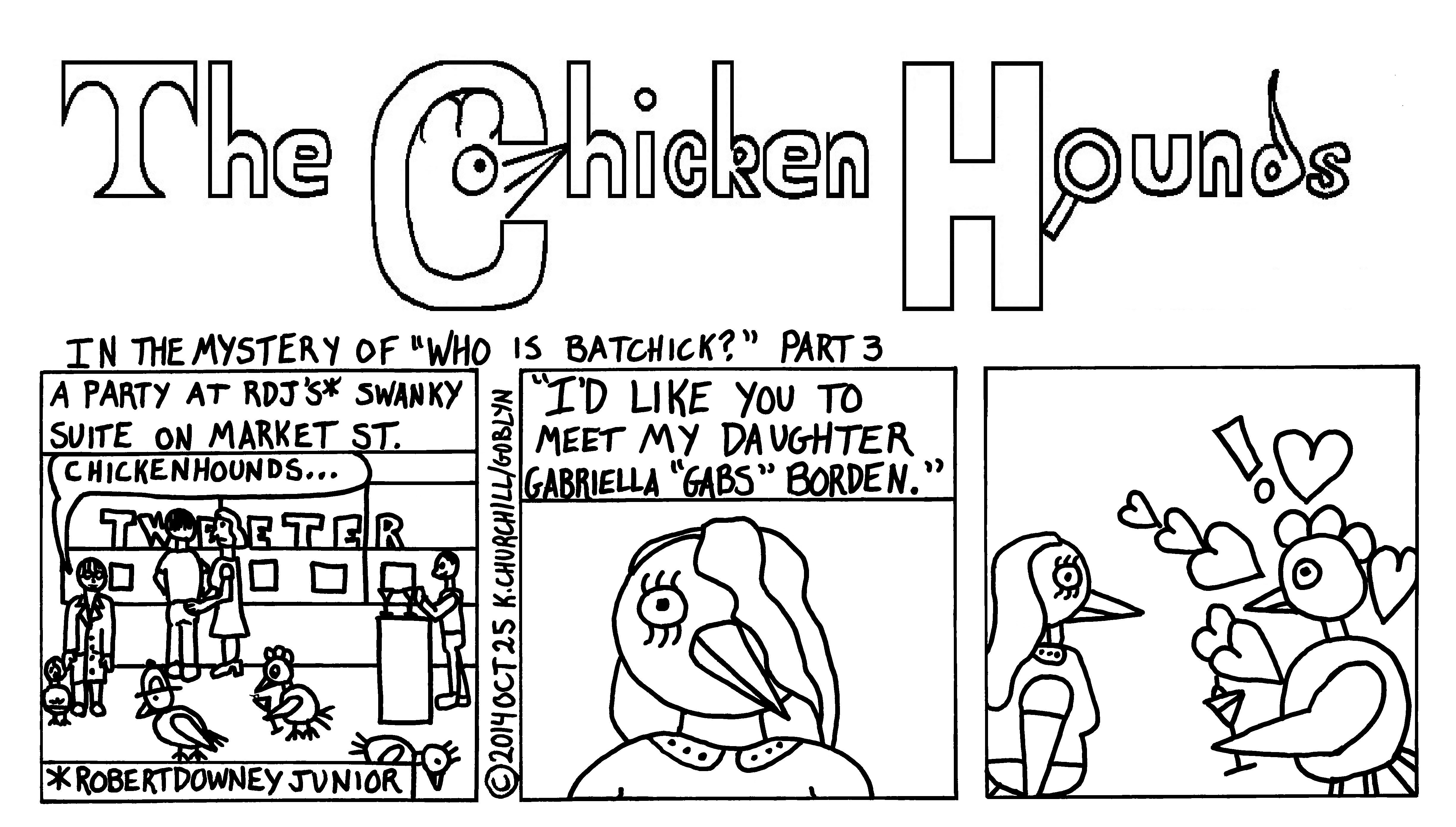 The Chicken Hounds in the Mystery of "Who is Bat-Chick?"